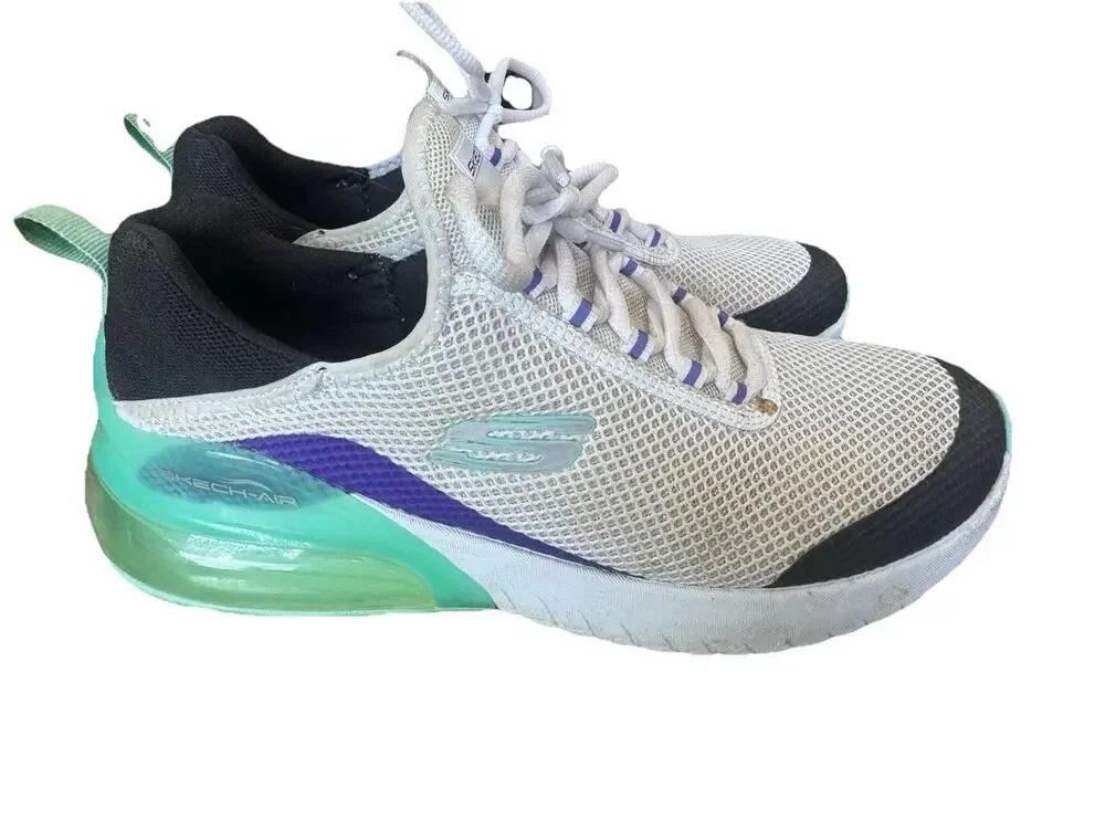 Skechers Skech-Air Stratus White Memory Foam Sneakers Size 9